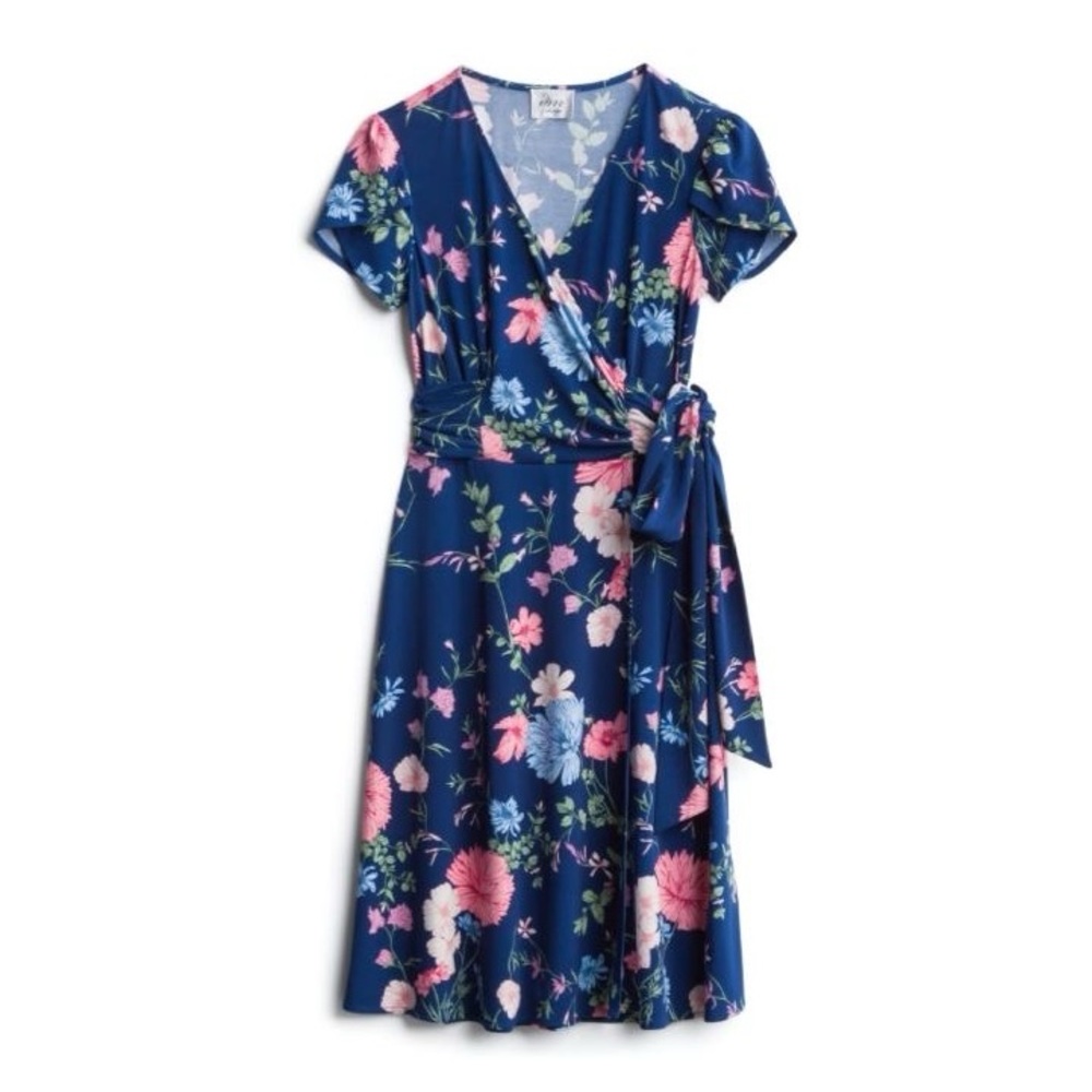 Blue floral dress